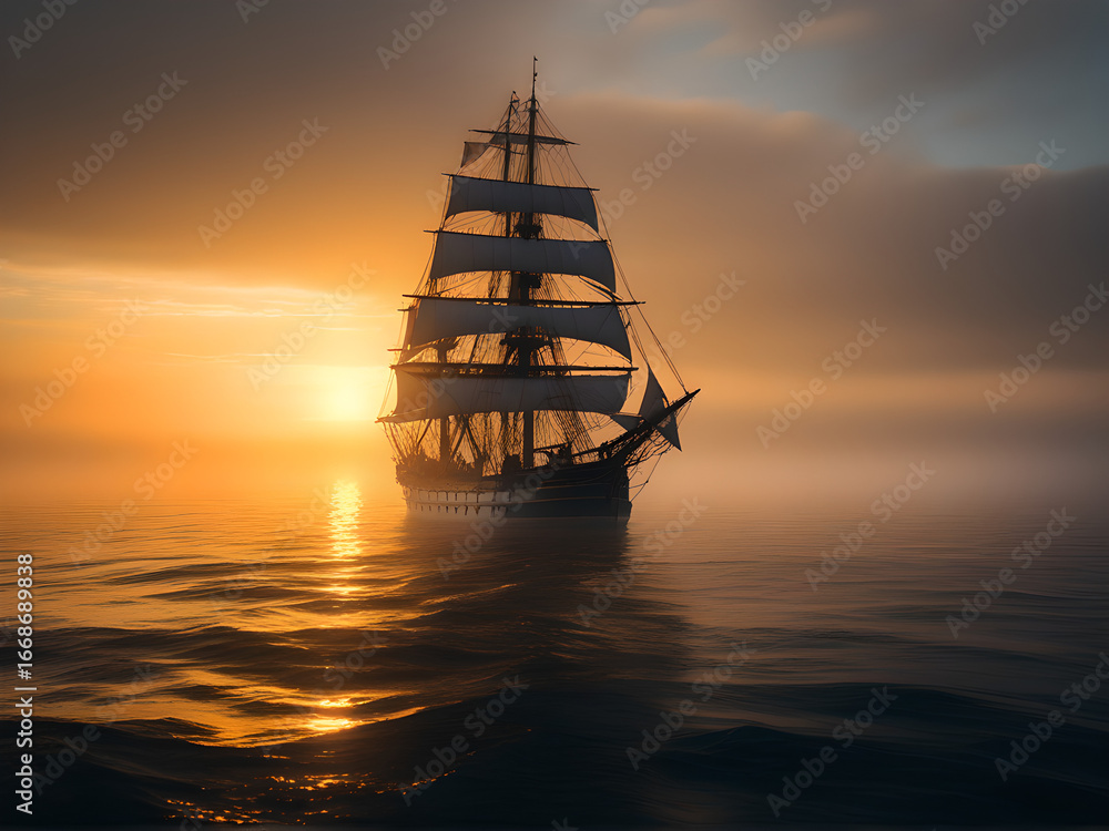 Fototapeta premium Sailing