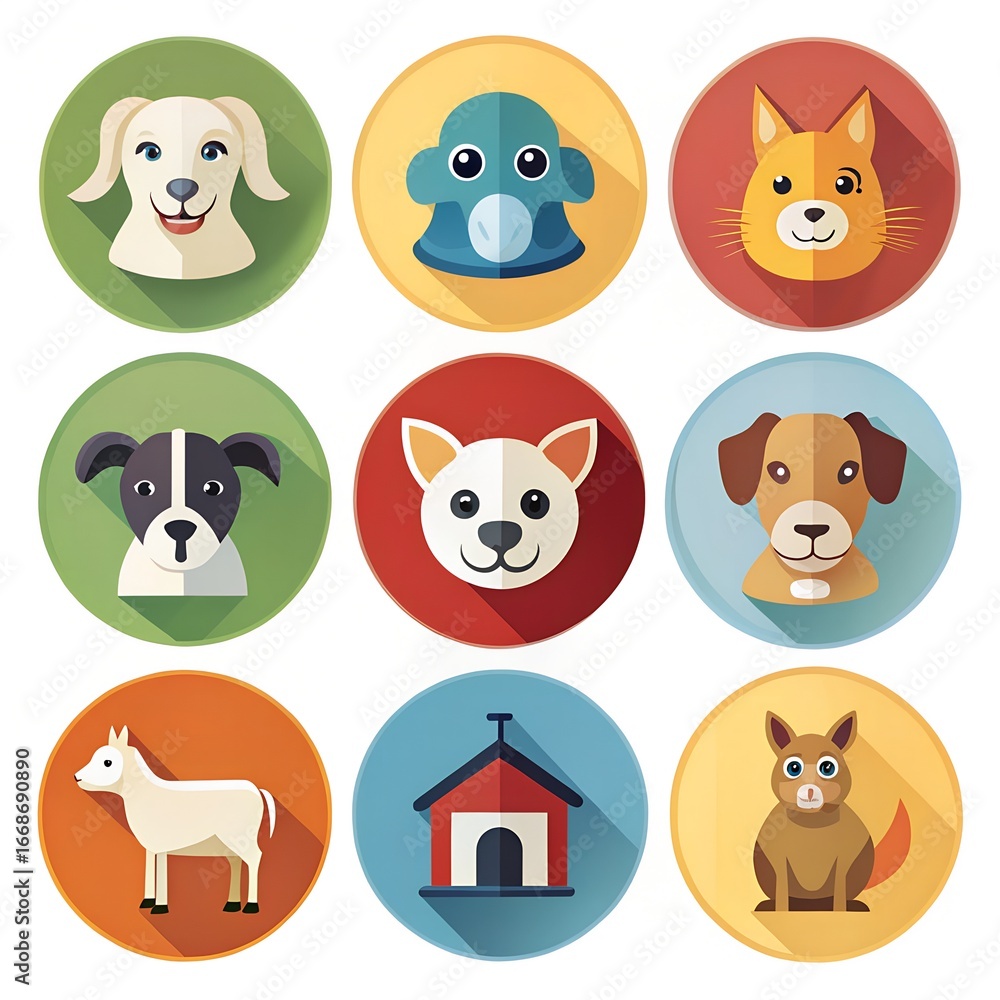Obraz premium set of animals