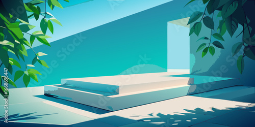 Relax and unwind at a luxurious tropical resort with a stunning ocean view and a sparkling pool surrounded by palm trees