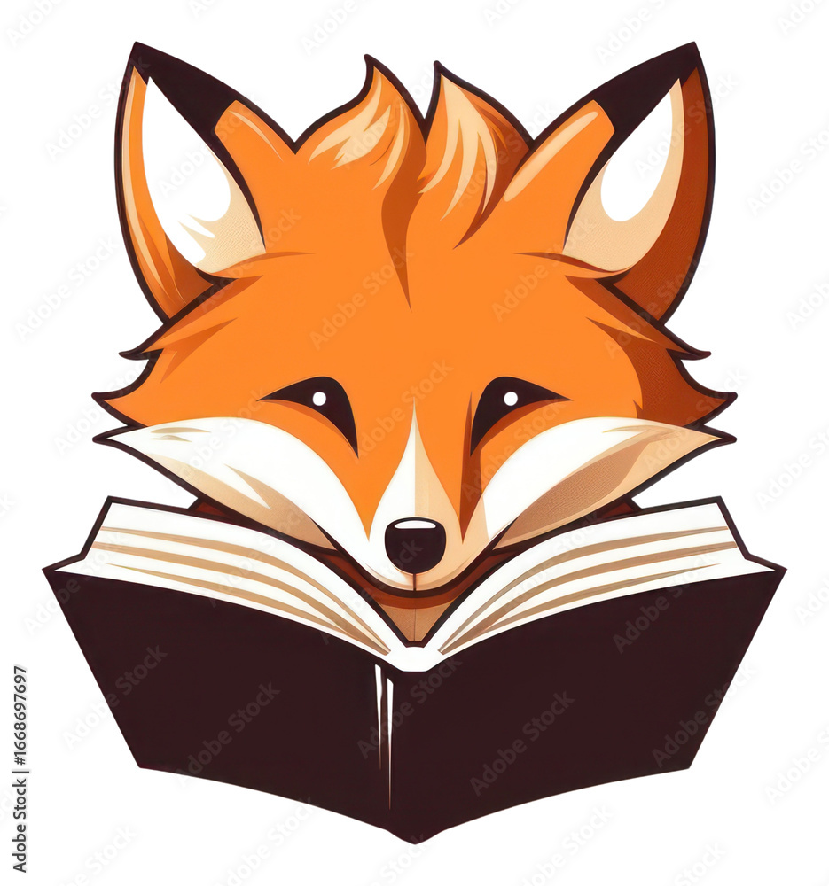 Obraz premium Mammal fox intelligence publication.