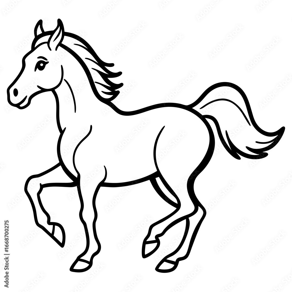 Running Horse Vector Running Horse Vector