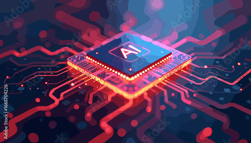 futuristic technology, AI graphics, digital brain, artificial intelligence design, cyber world, glowing butterfly illustration, neon technology, virtual reality, sci-fi background, glowing circuit des