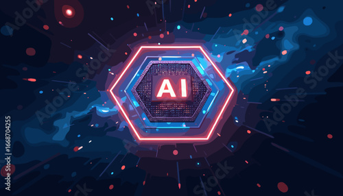 futuristic technology, AI graphics, digital brain, artificial intelligence design, cyber world, glowing butterfly illustration, neon technology, virtual reality, sci-fi background, glowing circuit des