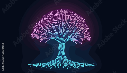 futuristic technology, AI graphics, digital brain, artificial intelligence design, cyber world, glowing butterfly illustration, neon technology, virtual reality, sci-fi background, glowing circuit des