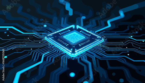 futuristic technology, AI graphics, digital brain, artificial intelligence design, cyber world, glowing butterfly illustration, neon technology, virtual reality, sci-fi background, glowing circuit des