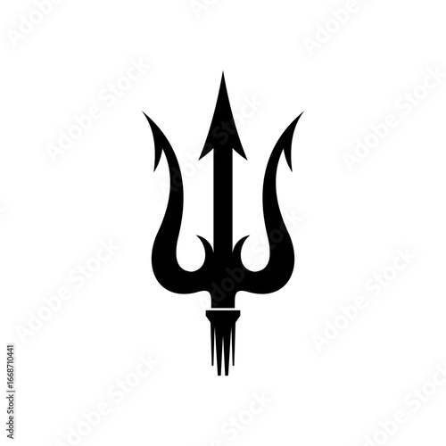 Trident Weapon Graphic Symbol