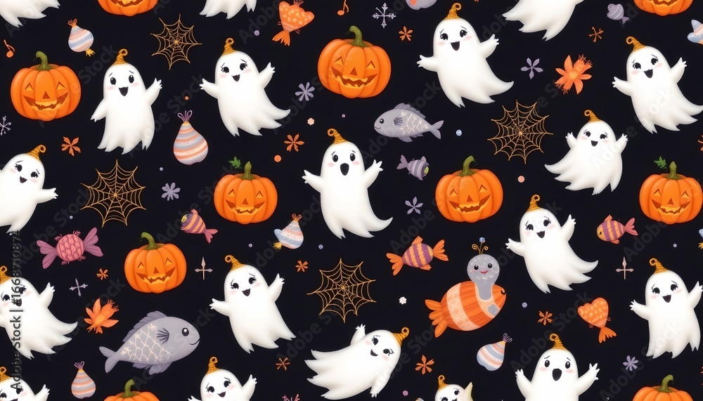 Fototapeta premium This image shows a fun and festive pattern