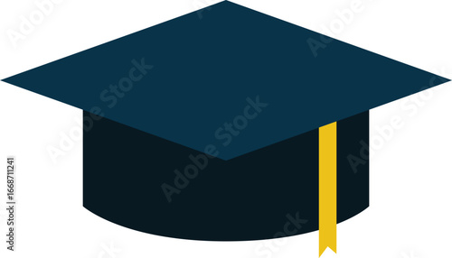 Academic Graduation Cap Icon