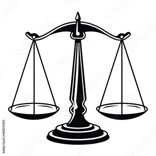 Iconic representation of justice scales symbolizing balance and fairness in legal matters