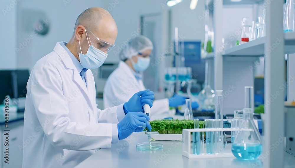 Fototapeta premium Scientists working in lab