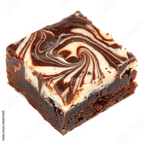 Decadent Chocolate Brownie with Cream Cheese Swirl