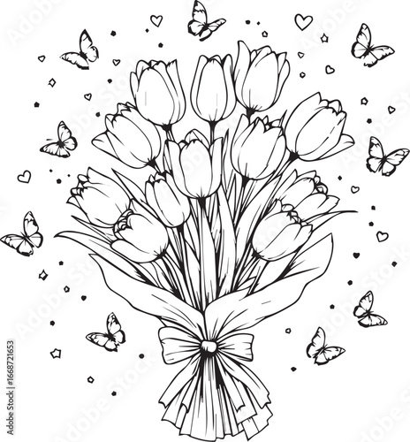 “Bouquet of Becoming” (or) “The Tulips That Carried Light”