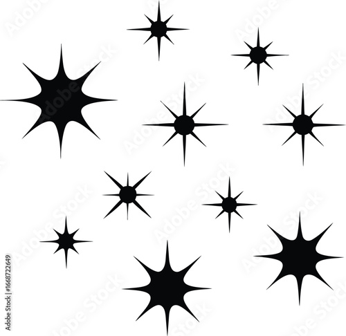 Sparkling Starburst Collection  High-Resolution Vector Graphics for Design Projects