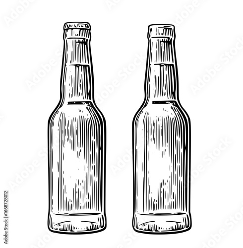 Two beer bottles