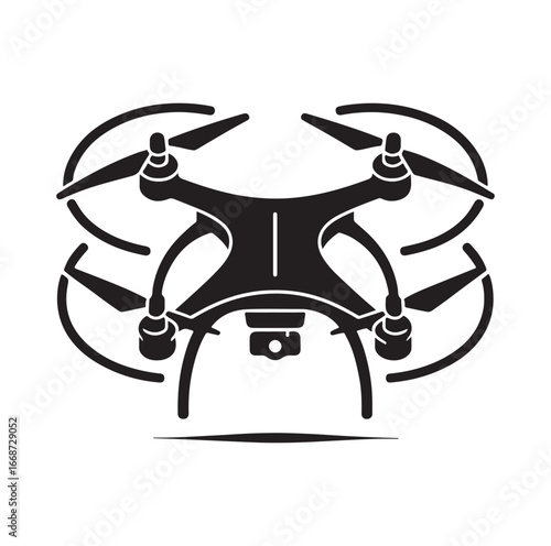 Drone silhouette vector D99