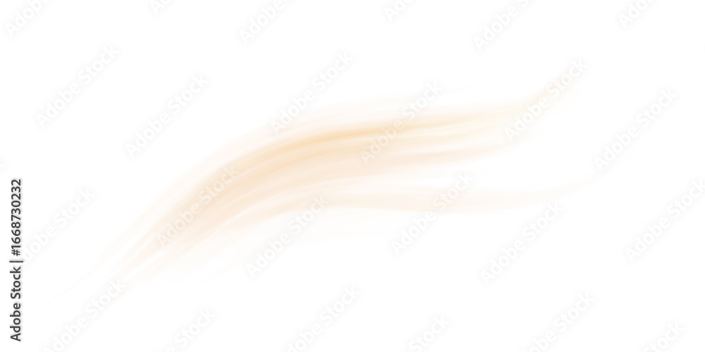Naklejka premium Orange warm air flow wave effect. Design element for visualizing hot air flowing.