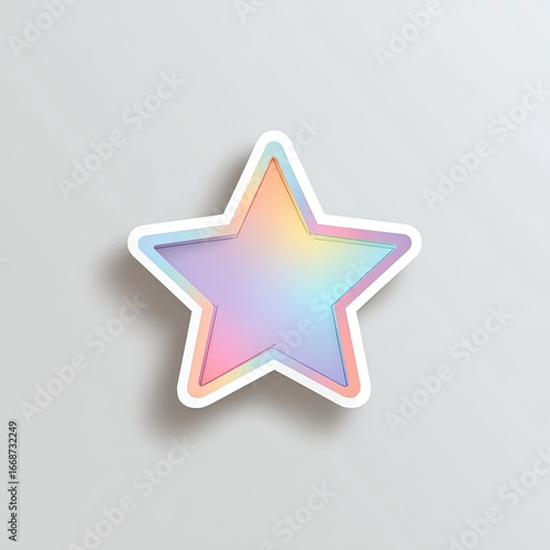 Pastel star sticker graphic