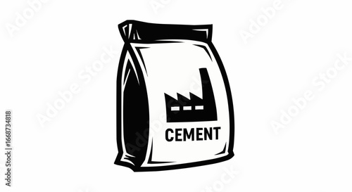 Industrial Cement Bag Icon