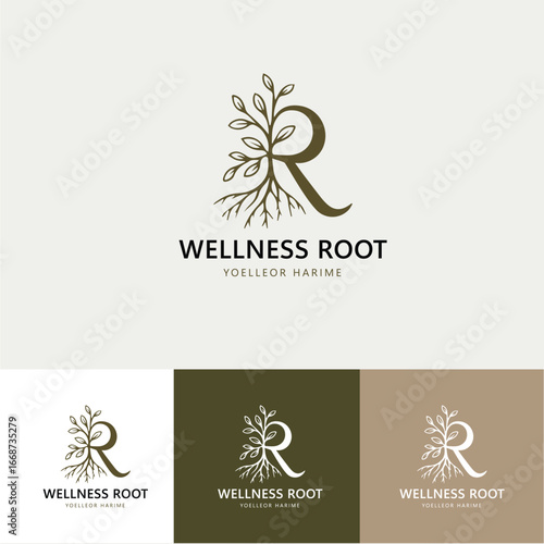 floral design elements, Logo.