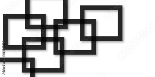 Abstract black lines on white background. luxury white geometric random lines with pattern. Modern white transparent material in triangle and squares shapes. abstract background vector illustration.