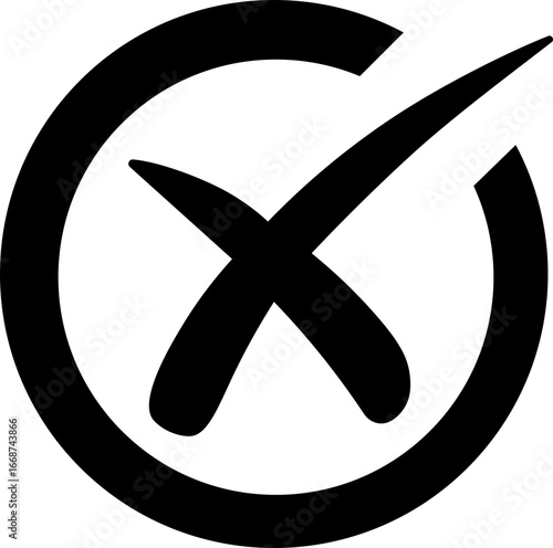 Cross mark icon button. wrong buttons and no checkmark icons , refusal icon. Vector illustration