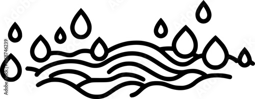 Condensation outline icon vector
