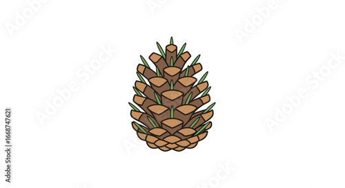 Detailed Image of a Pine Cone.