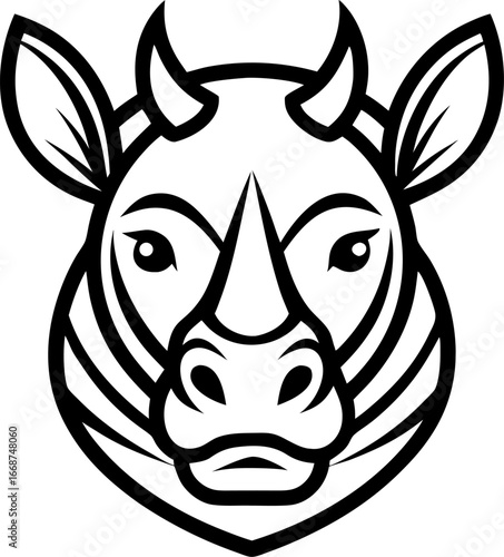 head of a Rhinoceros icon