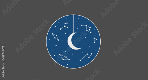 Night Sky Celestial Design.