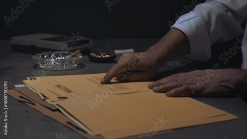 Wallpaper Mural Cop discussing evidence with inmate informant criminal Torontodigital.ca