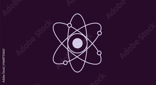Atomic Structure Illustration: A Simple Representation of an Atom.