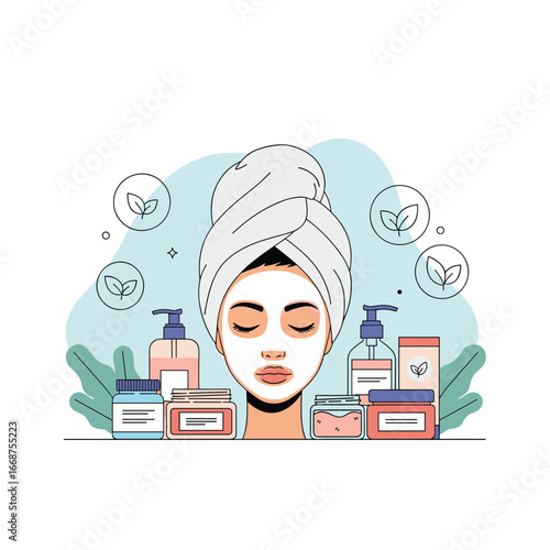 Gentle skin care products for a healthy radiant complexion and beauty routine