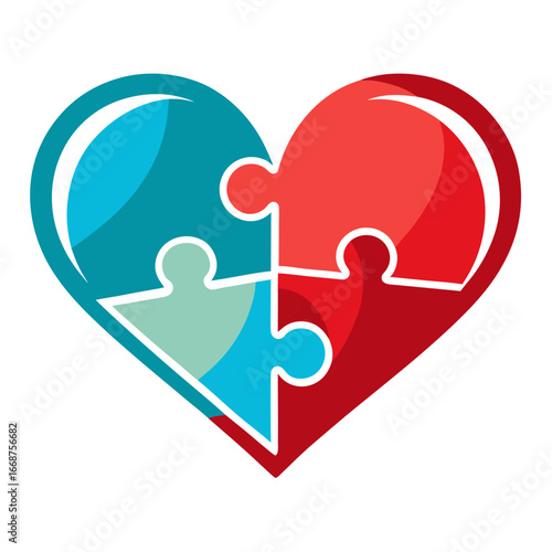 Discover the powerful symbolism of a heart puzzle piece concept representing unity connection and shared purpose ideal for health wellness and relationship themes