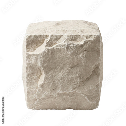 Fototapet Rough sandstone block podium for a natural display