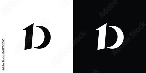 Unique and modern 1D logo design