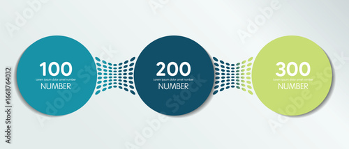 3 elements scheme, diagram. Three connected circles. Infographic template.