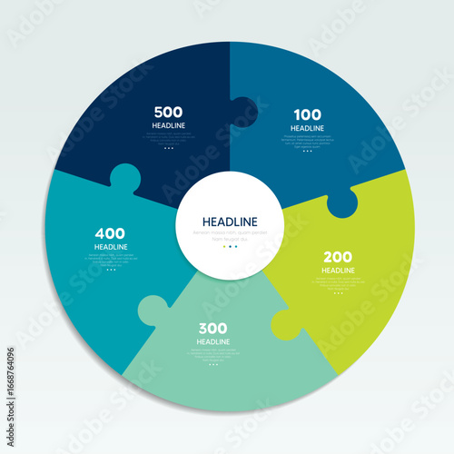 Plan do check diagram, a five stage diagram, circle infographic.