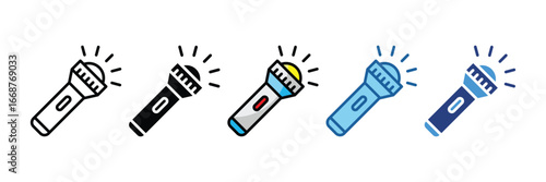 Flashlight  Icon Element For Design