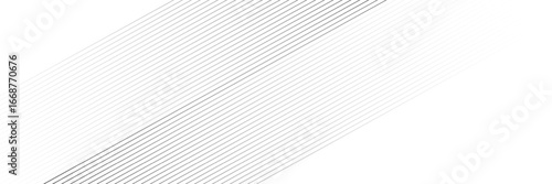 Slant line halftone gradation texture. Fading diagonal stripe gradient background. Black oblique pattern backdrop. Vanishing thin parallel line wallpaper for overlay