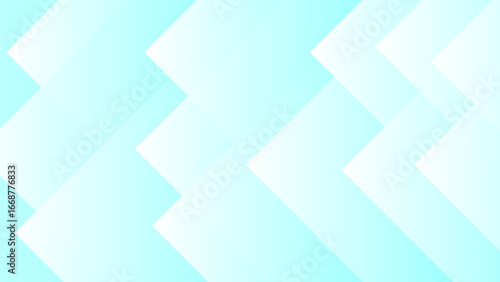Abstract background with layered translucent geometric diamond shapes in soft cyan and white gradient tones. Modern, clean, and futuristic design with symmetry and depth.