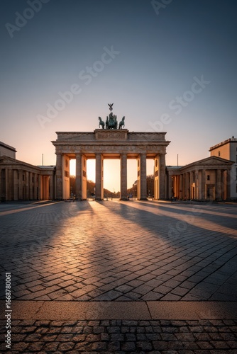 Sunrise over Brandenburg Gate