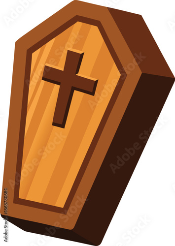 coffin vector icon