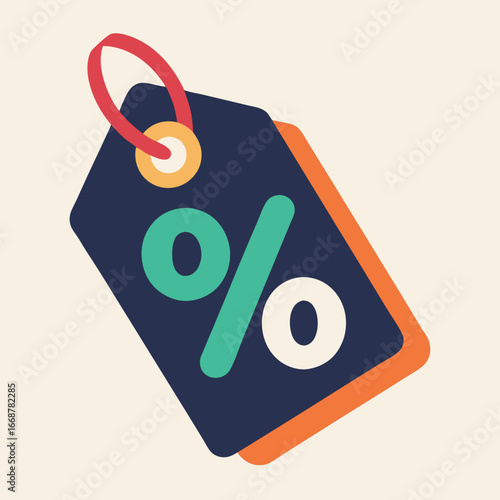 red percent sign