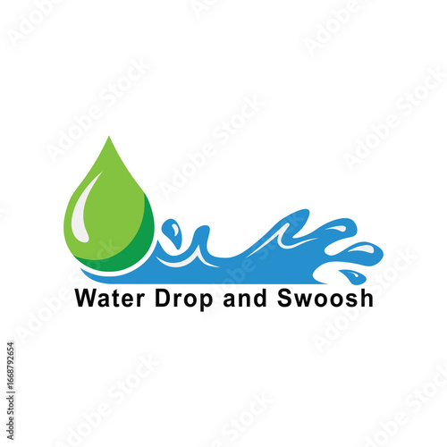 Water Drop and Swoosh
