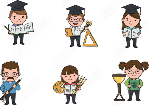 Vintage cartoon telephones and typewriters characters, retro communication devices with expressive faces, classic technology icons, nostalgic office tools, friendly animated gadgets, old-fashioned rot