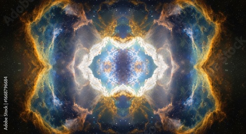 Kaleidoscopic Nebula Space Galaxy Universe Celestial