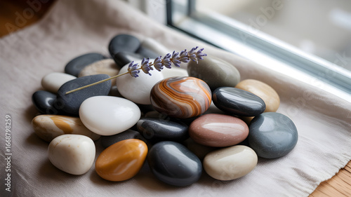 stones and sea shells