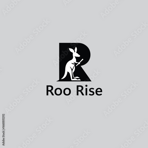 yoga pose vector illustration logo R Logo