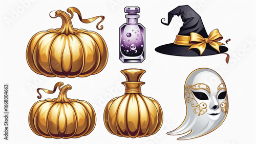 Ghost Live Streaming on Social Media – Modern Halloween Clipart