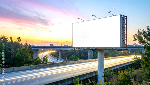 Highway Twilight Billboard Mockup